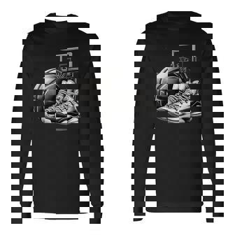 バスケットボール選手の夢 スニーカー ボール スラムダンク 長袖Tシャツ - Kawaiitshirt