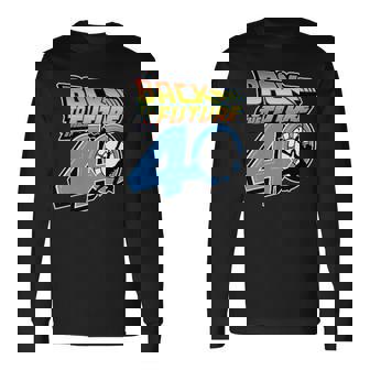 バック・トゥ・ザ・フューチャー 40周年記念 ビデオゲームスタイル F&B 長袖Tシャツ - Kawaiitshirt