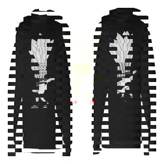 バドミントン ダビングシャトルコック バーディーボーイ バドミントン 長袖Tシャツ - Kawaiitshirt