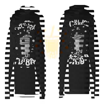 バブルティー かわいい カワイイ グラフィック 面白デザイン ボバティー 長袖Tシャツ - Kawaiitshirt