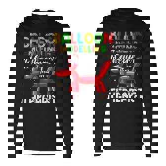 バルーンモデリング セラピストより安価 バルーンアート 長袖Tシャツ - Kawaiitshirt