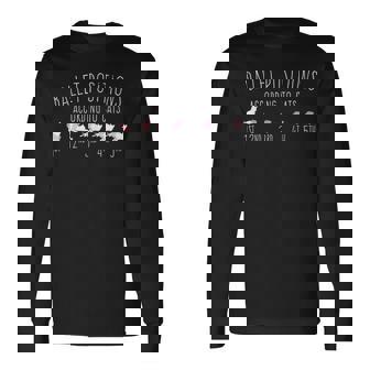 バレエダンサーギフト バレリーナ 猫による5つのポジション 長袖Tシャツ - Kawaiitshirt