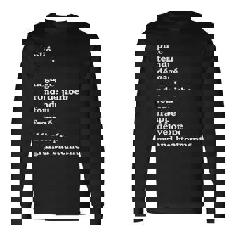 バレエダンサー用語 ダンス用語 長袖Tシャツ - Kawaiitshirt