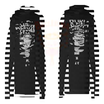 バレリーナ カプチーナ 気まぐれなミームtシャツ 長袖Tシャツ - Kawaiitshirt