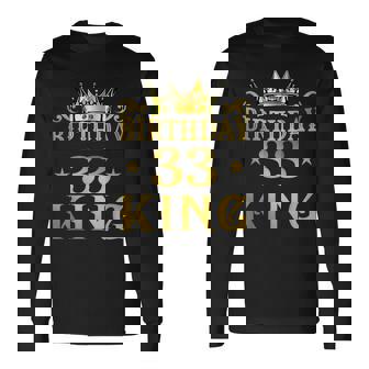 バースデーキング 33歳 男性 長袖Tシャツ - Kawaiitshirt