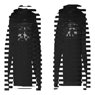 パイロット 飛行機 空港 滑走路 航空管制官 長袖Tシャツ - Kawaiitshirt