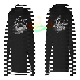 パグ 犬 麻雀 面白いtシャツ 文字入り メンズ おもしろ 面白い 服 おもしろグッズ ネタ 雀士 長袖Tシャツ - Kawaiitshirt