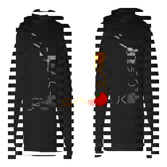 パスタスパゲッティトマトヌードル イタリアンフード 長袖Tシャツ - Kawaiitshirt