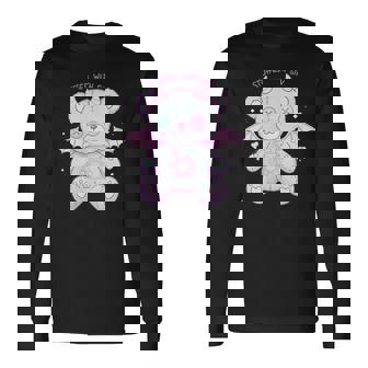 パステルゴス カワイイ 鬼熊 不気味 かわいい 長袖Tシャツ - Kawaiitshirt