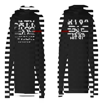 パタヤ・ソイ6 タイバー・パブ・パーティー・グラフィック 長袖Tシャツ - Kawaiitshirt