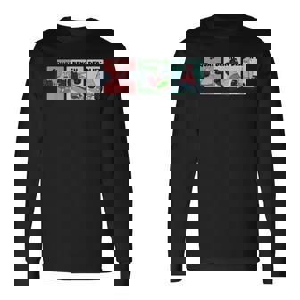 パトリック スクワット、ベンチ、デッドリフト 面白いパワーリフティング 長袖Tシャツ - Kawaiitshirt