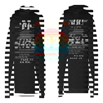 パパ 2025 出産報告 妊娠報告 父親になる人 長袖Tシャツ - Kawaiitshirt