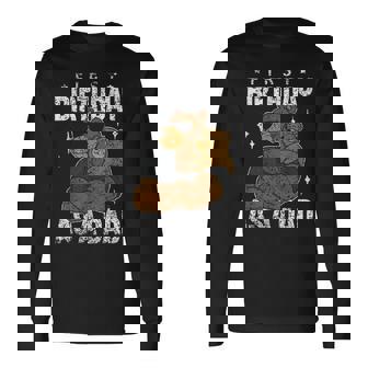 パパになって初めての誕生日 パパ お父さん 父 パーティー 誕生日 長袖Tシャツ - Kawaiitshirt