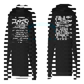 メンズ パパスは子供の家族のパパから 長袖Tシャツ - Kawaiitshirt