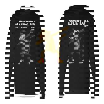 パパ・ゴリラ猿 チンパンジー 動物 かわいい猿 ギフト 長袖Tシャツ - Kawaiitshirt