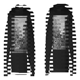 パラダイス・ロスト「So Promised He」ギュスターヴ・ドレ アート 長袖Tシャツ - Kawaiitshirt