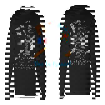 パリ お土産 エッフェル塔 フランス ヴィーヴ ラ・フランス 長袖Tシャツ - Kawaiitshirt