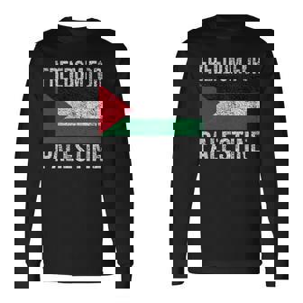 パレスチナの自由旗フリーパレスチナガザパレスチナ人 長袖Tシャツ - Kawaiitshirt