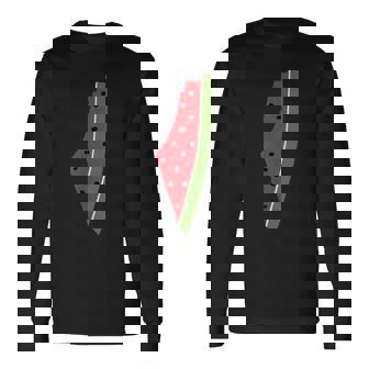 パレスチナ平和 パレスチナのスイカ 長袖Tシャツ - Kawaiitshirt