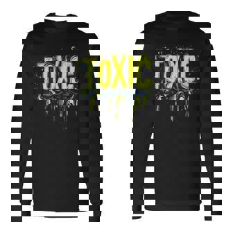 パワフルなエッジコスチュームのための大胆な有毒ステートメント。 長袖Tシャツ - Kawaiitshirt