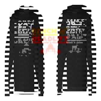 パワーリフティング、スクワット、ベンチ、デッドリフト、ウェイトリフティングtシャツ 長袖Tシャツ - Kawaiitshirt