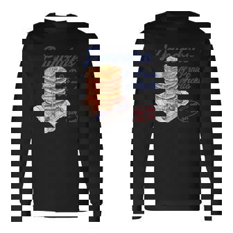 パンケーキとパニック発作 面白い メンタルヘルス 不安 長袖Tシャツ - Kawaiitshirt