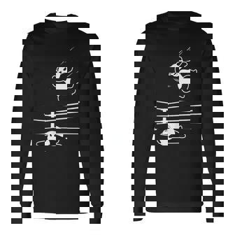 パンダ ベア レスラー レスリング グラップリング 長袖Tシャツ - Kawaiitshirt