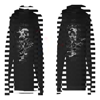 パンダ ロックスター ギター 長袖Tシャツ - Kawaiitshirt