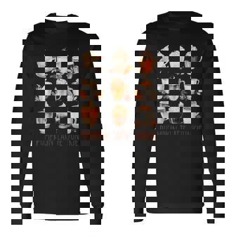 パンプキンラテ ジャンキー 秋 バイブ 秋 感謝祭 長袖Tシャツ - Kawaiitshirt