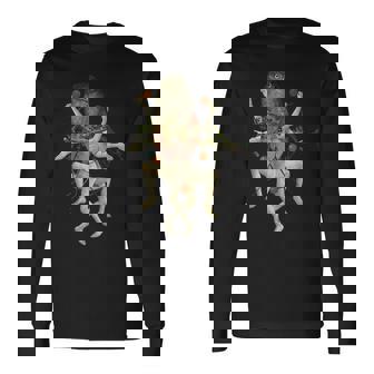 ヒエロニムス ボッシュ 地上の喜びの庭 フクロウ 長袖Tシャツ - Kawaiitshirt