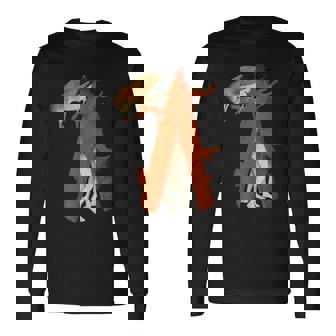 ヒエロニムス ボッシュ 鳥と木 地上の喜びの庭 長袖Tシャツ - Kawaiitshirt