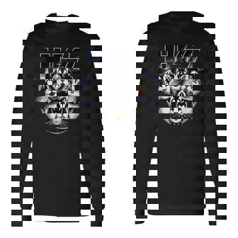 ヒス・ファニー・キャッツ・キトンズ・ロック・ロッキン 長袖Tシャツ - Kawaiitshirt