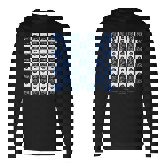 ヒョウタンツギ 和柄市松模様 Ctezuka Productions 長袖Tシャツ - Kawaiitshirt