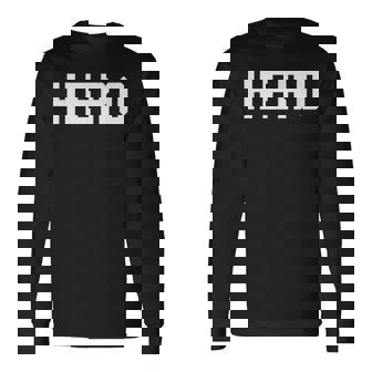 ヒーローという言葉 長袖Tシャツ - Kawaiitshirt