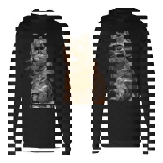 ビックリ猫 驚く猫 猫ミーム びっくり おどろく かわいい 面白い 人気 猫 イラスト 長袖Tシャツ - Kawaiitshirt