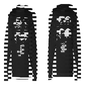 ビッグバン理論 ロゴ グループ ヘアショット 長袖Tシャツ - Kawaiitshirt