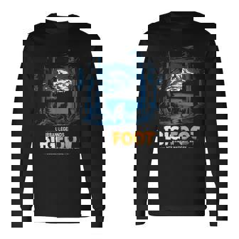 ビッグフット都市神話伝説マウントレイナー国立公園 長袖Tシャツ - Kawaiitshirt