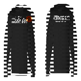 ビットコインbtcロゴ暗号トレーダーマイナーホドルムーンフリーダムギフト 長袖Tシャツ - Kawaiitshirt