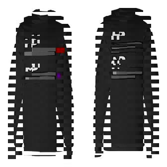 ビデオゲームのようなhp&Mpゲージ。 長袖Tシャツ - Kawaiitshirt