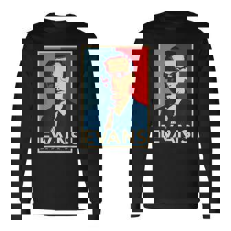 ビル・エヴァンス・ホープ ポスター グレート・オブ・ジャズ・ヒストリー 長袖Tシャツ - Kawaiitshirt