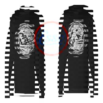 ビンテージ Esso ガソリンスタンドサイン 長袖Tシャツ - Kawaiitshirt