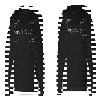 ビンテージ スポーツ ハンドボール選手ギフト ハートビート 長袖Tシャツ - Kawaiitshirt