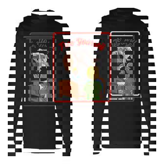 ビンテージ ホラー、取り憑かれた悪魔から解放される 長袖Tシャツ - Kawaiitshirt