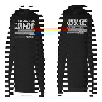 ビンテージ レトロ 70年代 80年代スタイル 風のギャップの故郷、Pa 長袖Tシャツ - Kawaiitshirt