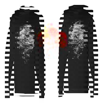 ビンテージ 人体解剖学 脳 カラフル 脳 科学と芸術 長袖Tシャツ - Kawaiitshirt