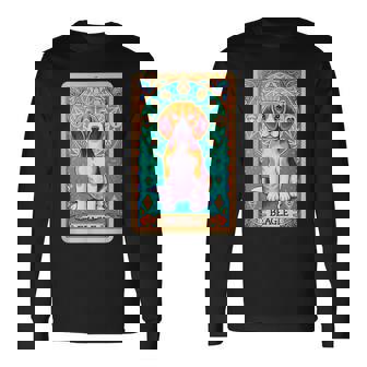 ビーグル 面白いtシャツ 犬 タロット カード かわいい メンズ 子供 おもしろ 服 グッズ ネタ 長袖Tシャツ - Kawaiitshirt