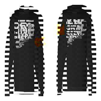 ビール ギター リピート ギター ベース ロックンロール ギタリスト向け 長袖Tシャツ - Kawaiitshirt