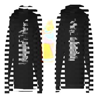 ビール 酒 面白いtシャツ フェルメール 飲み おもしろ 飲み会 のんべえ メンズ ネタ 服 アート グッズ 長袖Tシャツ - Kawaiitshirt