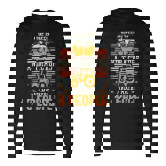 ビールとトラクターが好きで、たぶん3人で農作業をしています。 長袖Tシャツ - Kawaiitshirt