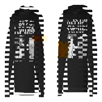 ビールジャック・ラッセル・テリア犬 長袖Tシャツ - Kawaiitshirt